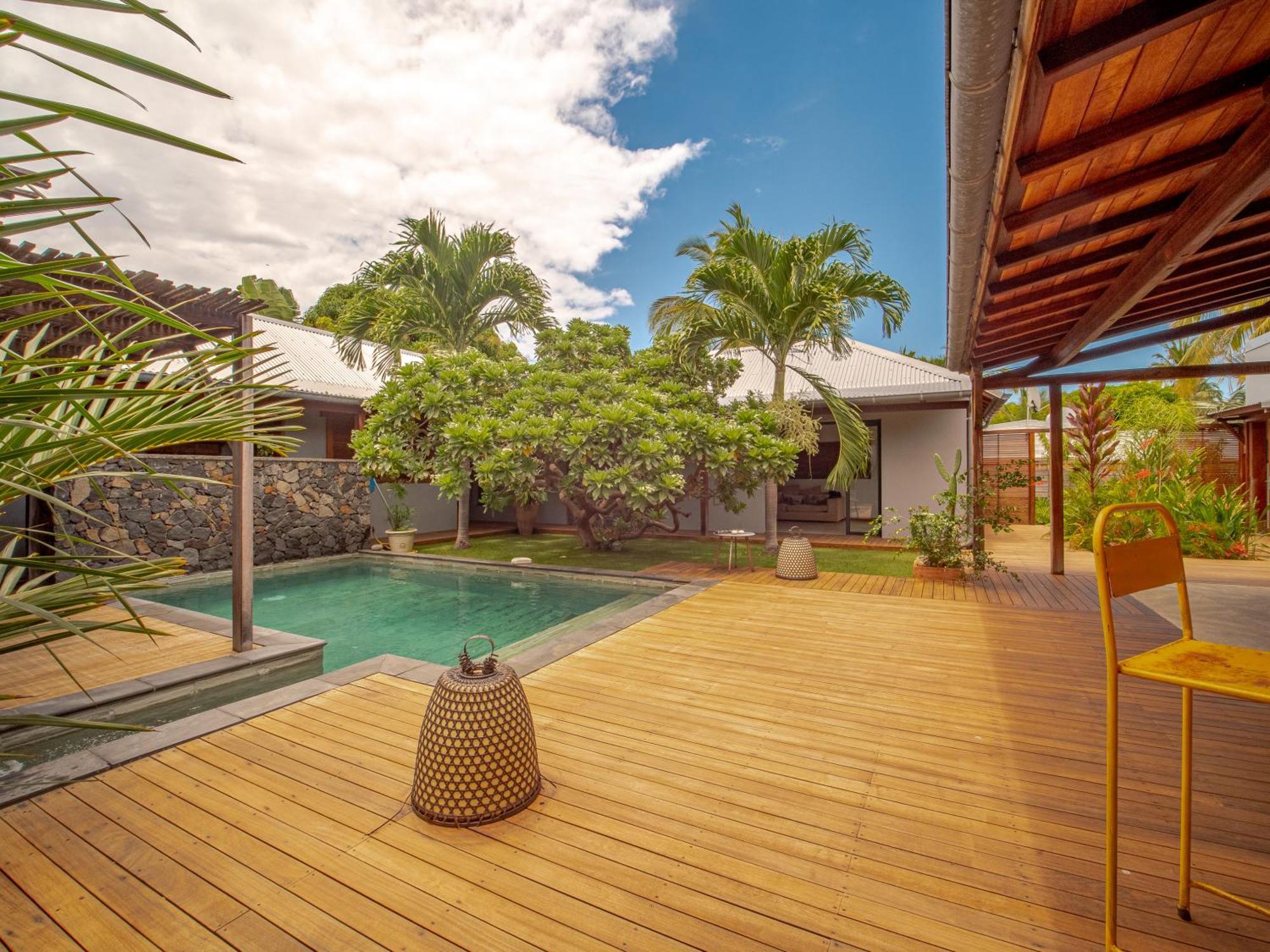 La Kaz Veloutier - Villa 4 Chambres Avec Piscine La Saline Les Bains Eksteriør billede