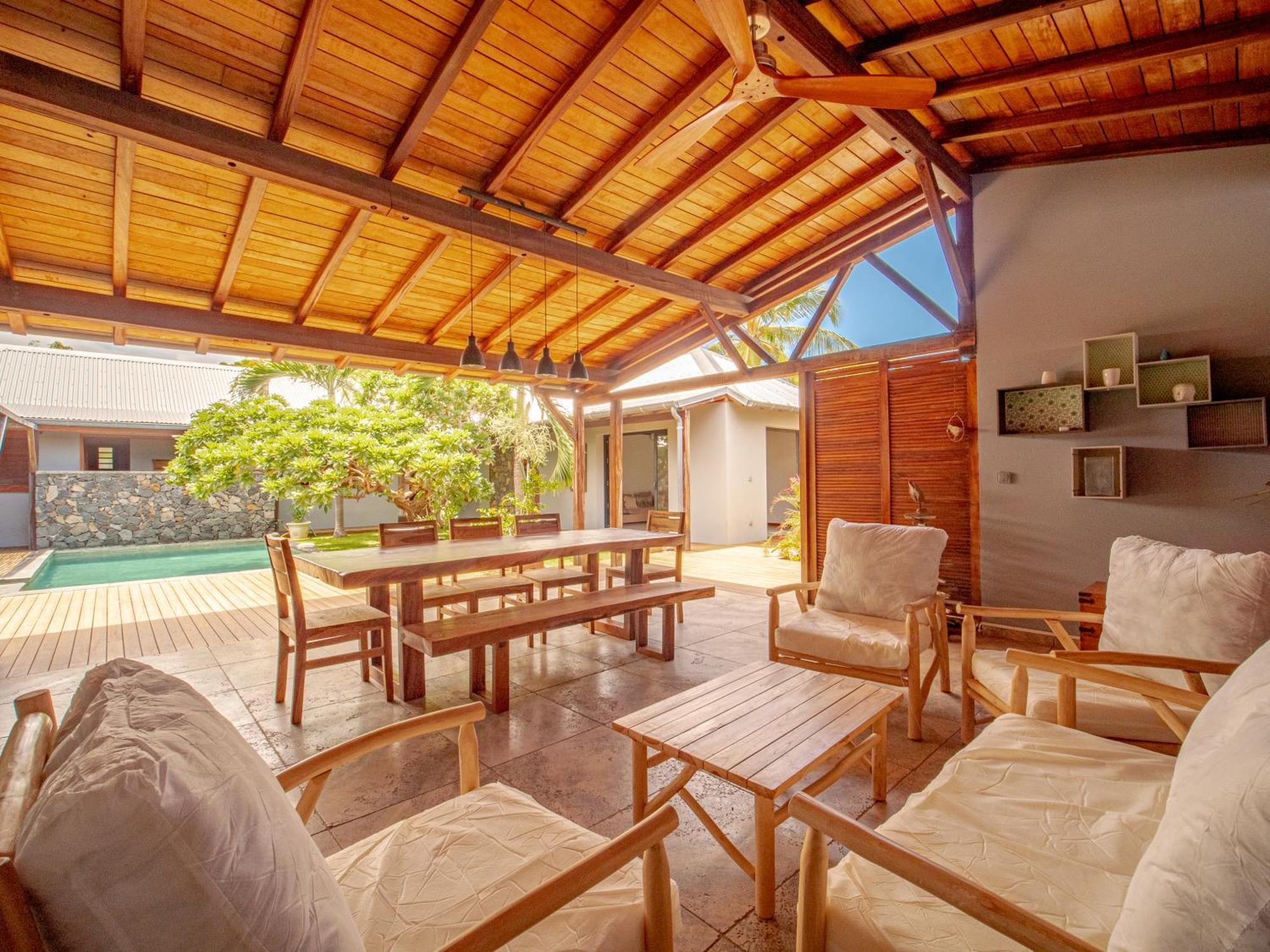 La Kaz Veloutier - Villa 4 Chambres Avec Piscine La Saline Les Bains Eksteriør billede