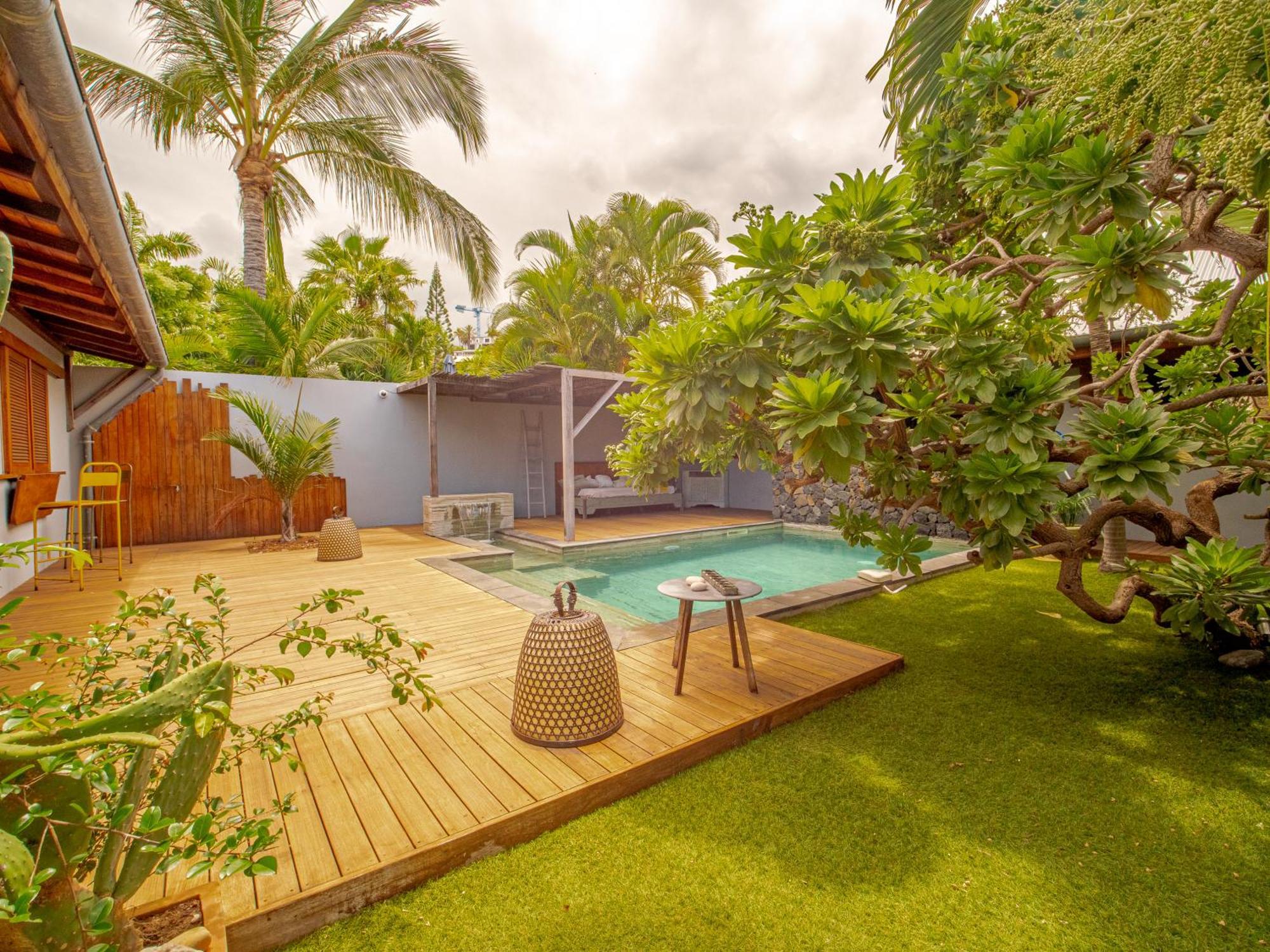 La Kaz Veloutier - Villa 4 Chambres Avec Piscine La Saline Les Bains Eksteriør billede