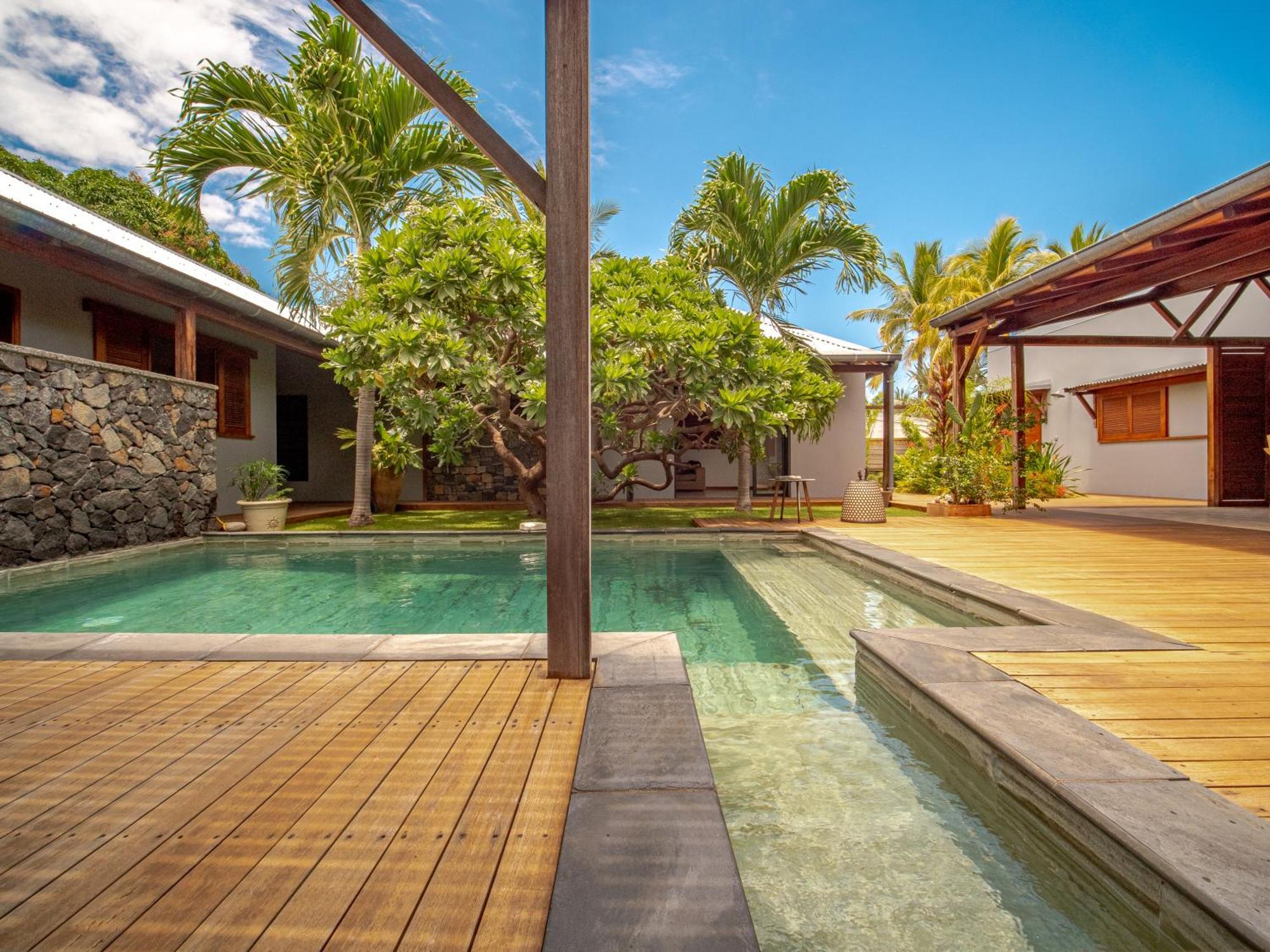 La Kaz Veloutier - Villa 4 Chambres Avec Piscine La Saline Les Bains Eksteriør billede